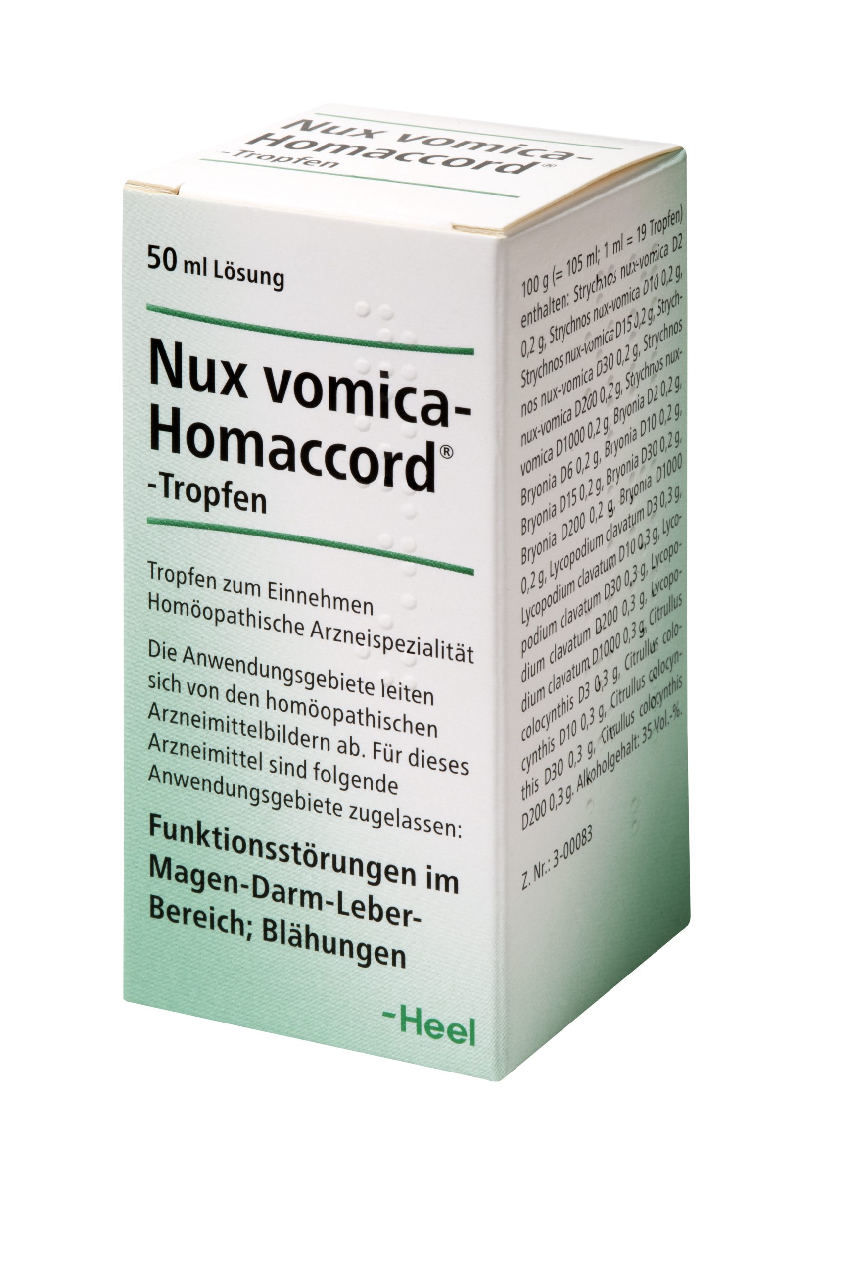 Nux vomica-Homaccord Packshot - © Brigitte Gradwohl